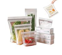 Freezer Bags - 85 Pieces Sandwich Storage Bags | Leak-proof Plastic Zip Bag, Fridge Organiser, Container for Meal Preparation, Marinating Fl