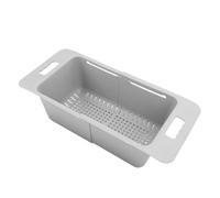 Freezer Baskets, Deep Freezer Chest Freezer Organizers with Handle, Expandable Vegetable Washing Baskets, Universal Freezer Storage Bins, Freezer Organization Accessories (Gray)