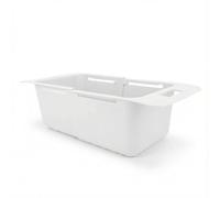 Freezer Baskets for Chest Freezer, Universal Freezer Storage Bins with Handle, Expandable Deep Freezer Organizer Bins, Freezer Organization Accessories for Kitchen (White)