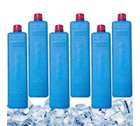 Freezer Blocks For Cooler Bags - 200ml X 6 Reusable Ice Packs For Lunch Box, Air Conditioner Fan Ice Crystal Box | For Travel Beach Fishing Sports Camping BBQ Picnic Hiking