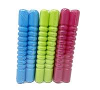 Freezer Blocks Ice Brick Pack Block Freezer Cooler Bag Box Travel Picnic Freezer Ice Blocks Twin Packs 250ml HTUK® (6 Pack - 2x Each PINK, BLUE AND GREEN)