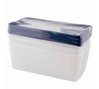 Freezer Containers Trio 1,5l 3 Piece Plastic Sealed Storage Kitchen Can