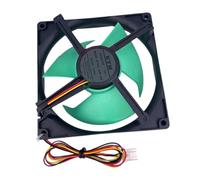 Freezer Cooling Fan Motor Replacement, 125mm 12V Evaporator Assembly with Cable Plug Connector and Square Mount Frame for Refrigerator Service Fridge Air Circulation Fan Motor Assembly