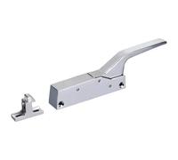 Freezer Door Latches Zinc Alloy Height Adjustable Fridge Locks with Spring Left/Right Use Security Cooler Latches Handle for Freezers, Industrial Ovens, Warehouse Doors Freezer Latch, La