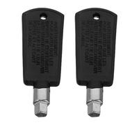 Freezer Door Lock Replacement Keys with Black Plastic Handle 2pcs