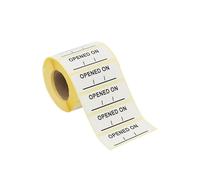 Freezer-Grade 'Opened On' Date Labels, 50mm x 17mm, 1000 Labels per Roll, White