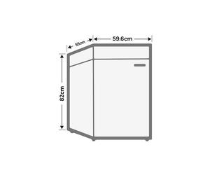 Freezer Iberna IUS68EWK 95 Litre Built In Under Counter