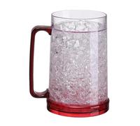Freezer Ice Beer Mug Double Wall Gel Frosty Beer Cup Drinking Glasses Wine Cup Freezer Ice Beer Mug