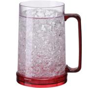 Freezer Ice Beer Mugs, Drinking Glasses, Double Wall Gel Frosty Beer Mugs, Cooling Wine Cups for Parties and Gifts