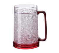 Freezer Ice Beer Stein Double Wall Gel Frosty Beer Cup Glass Clear Cooling Wine Cup Double Wall Gel Frosty Cup