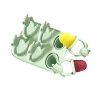 Freezer Ice Mold - 12x10x7.9cm Bear-Shaped Reusable Silicone Tool | Teething Ice Lolly Making Mold | for Chocolate Mousse Breast Milk Fruit Puree Cheese Beginners Professionals Mother