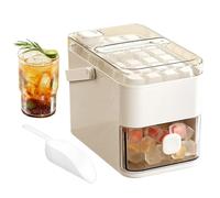 Freezer Ice Tray - 21x13x15cm Covered Mold, PP Material, Ice Maker with Lid and Bin | Kitchen Tool for Juice, Wine, Bourbon, Cocktails, Iced Coffee, Fruit Beverages, Drinks at Home