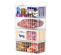 Freezer Organizer Bins, 4 Pack Big Baskets for 5/ 7 Cu.FT Deep Freezer