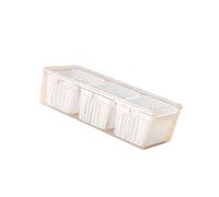 Freezer Organizers Box With Drainage Divided Compartments For Food Vegetable Drain Basket Kitchen Organizers Kitchen Storage Container