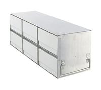 Freezer Rack Solutions USA UF-323-100 Upright Freezer Rack with Box & Divider, 3 X 2 Box