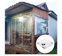 Freezer Room PVC Strip Curtain Outdoor Curtains Waterproof Clear Vinyl Tarp Outdoor All Weather Protect Smooth Cloth Surface
