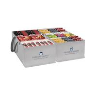 FREEZER SANITY Collapsible Freezer Organizer Bins - Stackable Storage Organizers with Custom Dividers, Handles, Ideal for Chest Freezers, Heavy-Duty, Water-Resistant (2 Pack Large 19x14x9)