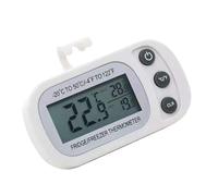 Freezer Thermometer - Freezer Temperature Gauge | Waterproof Digital Freezer Temperature Meter,Large LCD Display, Max/min Record Function, Temperature Gauge for Refrigerators and Freezers