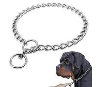 Freezx Dog Choke Collar Slip P Chain,Heavy Duty Metal Training Choke Collars, Adjustable Weather Proof Alloy Steel Chains for Small Medium Large Dogs
