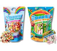 Freezy Freeze Dried Candy Bundle, Pack of 2 (Original Mix + Sour Mix) 240 gms American Bites includes Sour Squishes, Refresher sweets, Blue Jacks, Marshmallows. Perfect for Party