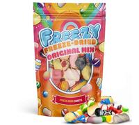 Freezy Freeze Dried - Original Mix 120 gms, Rainbow Bites includes Squishes, Refresher sweets, bites, Fruit Salad Bites, Blue Jacks and Marshmallows