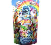 Freezy Treats Crunchy Dried Candy - Intense Flavour Frozen Sweets - Fun Halloween & Christmas Treats for Kids & Adults (Pack of 3, Krunchies Skitlz - 85g)
