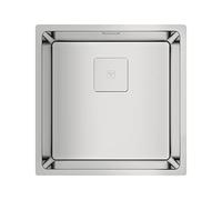 Teka 115000014 Kitchen Sink Made of Stainless Steel with a Single Bowl FLEXLINEA RS15 40.40 3½ SQ W/OVF SP-115000014, Grey