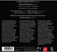 FREIBURGER BAROCKORCHESTER RENE JAC - BEETHOVEN MISSA SOLEMNIS OP. 123 NEW CD