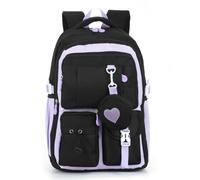 Freiesoldaten Girls Backpack, School bag for Primary Elementary Teenage, Middle School Students Bookbag, School Bag with Cute Heart Coin Purse