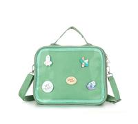 Freiesoldaten Ita Bag Backpack，3-in-1 Ita Backpack with Clear Pin Display Window, Kawaii Pin Bag for Cosplay, School & Daily Use