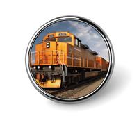 Freight Train Badge Holder Exquisite Round Badge with Picture Pin DIY Button Badges Personalized Metal Button Pin Fashion Brooch Crafts Gifts Clothes Decorative Pins