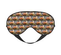 Freight Train Printing Soft Dual-Use Sleep Blocks Light Efficiently Blackout Eye Mask for Sleeping