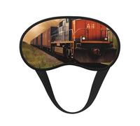 Freight Train Sleep Mask for Side Sleeper, Blackout Eye Mask for Women Men, Zero Pressure Sleeping Masks Soft Breathable Eye Cover Comfortable Blindfold Eyeshade for Night Sleep