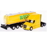 Freightliner Eco American Delivery Truck Model Diecast Yellow Toy 1:64 Welly