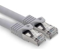 freiwerk 0.25 m - gray - 1 piece CAT.7 network cable Lan Ethernet patch cable S-FTP LSZH PIMF 10GB s RJ45 plug Cat6a