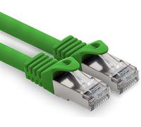 freiwerk 0.5 m - green - 1 piece CAT.7 network cable Lan Ethernet patch cable S-FTP LSZH PIMF 10GB s RJ45 plug Cat6a