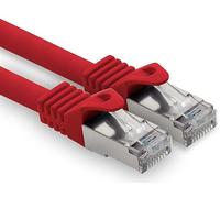 freiwerk 3.0 m - red - 1 piece CAT.7 network cable Lan Ethernet patch cable S-FTP LSZH PIMF 10GB s RJ45 plug Cat6a