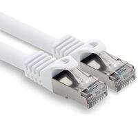 freiwerk 5.0 m - white - 1 piece CAT.7 network cable Lan Ethernet patch cable S-FTP LSZH PIMF 10GB s RJ45 plug Cat6a