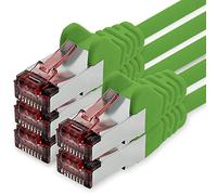 freiwerk Network cable Cat.6 5m green - 5 x Ethernet cable Lankabel Cat6 Lan network cable Sftp Pimf patch cable 1000 Mbit s