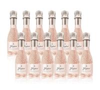 Freixenet Italian Sparkling Rosé Wine Mini Bottles (12 x 20cl) Elegant Blush Rosé (ABV 11.0%) Fruity Sparkling Wine Gift Set for Women | Iconic Pink Fizz | Rose Wine Case of 12 | Made in Italy