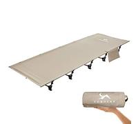 FreiZelt Camping Cot Folding Bed Lightweight Aluminum Poles Compact Portable Camp Bed Easy to Build Resilient for Tents
