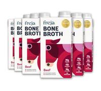 Beef Bone Broth | Grass-Fed | Collagen, Protein & Amino Acids | Low Carb, Keto & Gluten Free | Clear Liquid Broth, not Beef Stock Cubes, Powder or Concentrate | 6 x 500ml
