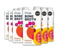 Freja Chicken Bone Broth | Sipping Broth | Free Range | Collagen, Protein & Amino Acids | Low Carb & Gluten Free | Clear Liquid Broth, not Chicken Stock Cubes, Powder or Concentrate | 6 x 500ml
