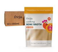 Freja Chicken Cooking Bone Broth | Free Range | Collagen, Protein & Amino Acids | Low Carb & Gluten Free | Clear Liquid Broth, not Chicken Stock Cubes, Powder or Concentrate | 6 x 350ml