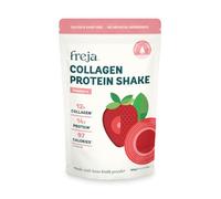 Freja Collagen Protein Shake | Strawberry | Natural Bone Broth Powder | Dairy & Gluten Free | 300g (12 Servings)
