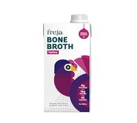 Freja Turkey Bone Broth | Free Range | Collagen, Protein & Amino Acids | Low Carb & Gluten Free | Clear Liquid Broth, not Stock Cubes, Powder or Concentrate | 6 x 500ml