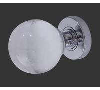 Frelan Glass Furniture Mortice Furniture Sprung Plain Ball Glass Polished ChromDiameter : 60mm Projection JH5201PC