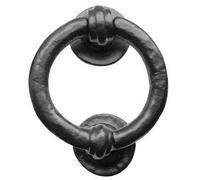 Frelan Hardware Iron Black Antique Ring Door Knocker 102Mm