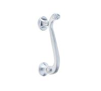 Frelan Hardware JV1 SC Scroll Door Knocker Satin Chrome, Silver (Satin Chrome)