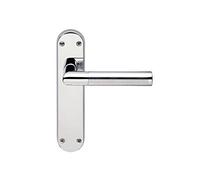 Frelan Hardware Mitred Chrome Door Handle On Plate